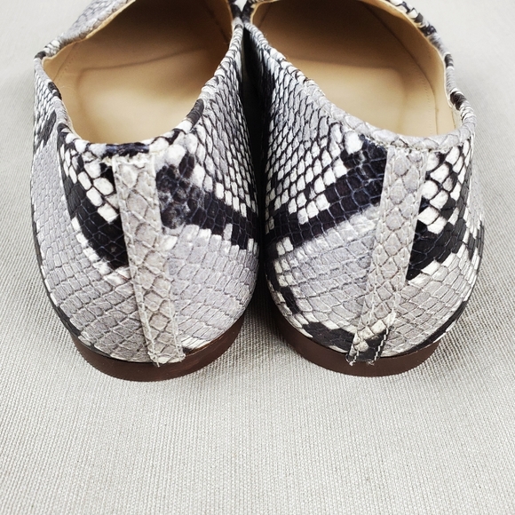 J. CREW Cecile Smoking Snake Embossed Flats 7.5 - Picture 6 of 11